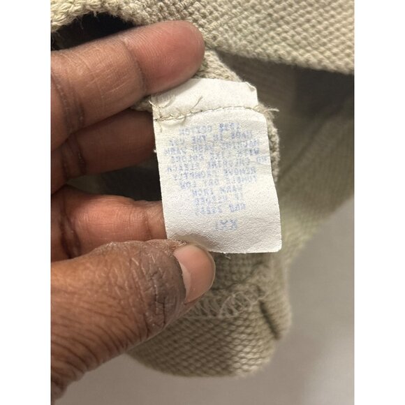 Orvis XXL Beige Pullover Quarter-Zip Sweater With Textured Fabric - Picture 7 of 13